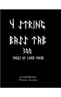 4 string bass tab