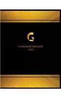 Food Batchmaker Log (Logbook, Journal - 125 pages, 8.5 x 11 inches)