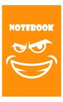Orange Evil Smiling Notebook Gift: Lined Notebook / Journal Gift, 120 Pages, 6x9, Soft Cover, Matte Finish