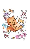 Lazy Cat Notebook: Graph Paper Journal 6x9 - 120 Pages