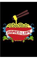 Ramen Life: Lined A5 Notebook for Asian Journal