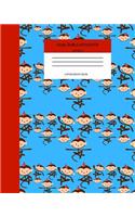 Wide Ruled Monkey Notebook Composition Book