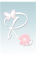 R: Floral Butterfly Monogram Initial Journal for Women, Girls and Teens - BEAUTIFULLY UPGRADED INTERIOR INCLUDES DECORATIVE LINED PAGES