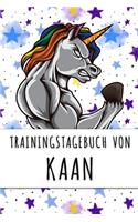 Trainingstagebuch von Kaan: Personalisierter Tagesplaner für dein Fitness- und Krafttraining im Fitnessstudio oder Zuhause