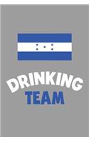 Drinking Team Notebook: Lined Journal, 120 Pages, 6 x 9, Honduras Flag Beer Olympics Gift Journal Matte Finish