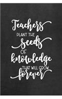Teachers Plant The Seeds Of Knowledge That Will Grow Forever