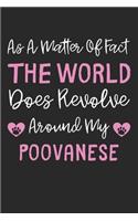 As A Matter Of Fact The World Does Revolve Around My Poovanese: Lined Journal, 120 Pages, 6 x 9, Poovanese Dog Gift Idea, Black Matte Finish (As A Matter Of Fact The World Does Revolve Around My Poovanese Journal