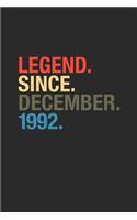 Legend Since December 1992