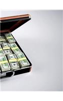 Money Notebook Large Size 8.5 x 11 Ruled 150 Pages Softcover