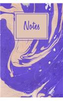 Notes: College Lined Journal, Blank Lined Notebook For Artists, Adults, Girls And Boys With Mixed Marble Cover
