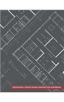 Hexagonal Graph Paper Composition Notebook