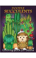 Doodle Succulents Coloring Book for Adults