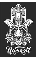 Hand of Fatima: Blank Lined Journal for Yoga Lovers