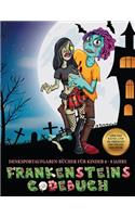 Denksportaufgaben-Bücher für Kinder 6 - 8 Jahre (Frankensteins Codebuch): Jason Frankenstein sucht seine Freundin Melisa. Hilf Jason anhand der mitgelieferten Karte, die geheimnisvollen Rätsel zu lösen und zahlreiche Hinde