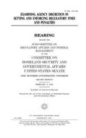 Examining agency discretion in setting and enforcing regulatory fines and penalties