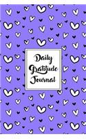 Gratitude Journal Scribbly Hearts Pattern 8: Daily Gratitude Journal, 100 Plus Plain Pages With Two Per Page, Start Each Day With A Grateful Heart.