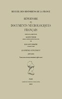 Repertoire Des Documents Necrologiques Francais. Quatrieme Supplement (2009-2020)