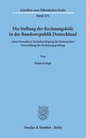 Die Stellung Der Rechnungshofe in Der Bundesrepublik Deutschland