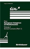First European Congress of Mathematics Paris, July 6-10, 1992