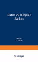 Metals and Inorganic Sections