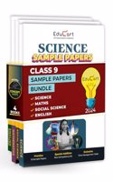 Educart CBSE Class 9 Sample Papers Bundle - Science, Maths, Social Science & English 2023-24 (Introducing Revision Maps and Past Year Papers) 2024