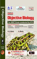 Dinesh Objective Biology for NEET & Other Exams. (Set of 3 Vol.) with Free Booklet
