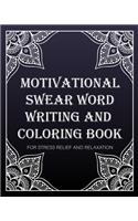 motivational swear word writing and coloring book