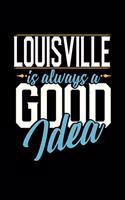 Louisville Is Always a Good Idea: 6x9 inches blank notebook, 120 Pages, Composition Book and Journal, perfect gift idea for everyone whose favorite city is Louisville