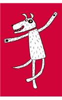 Notes: A Blank Squared Paper Journal with Dancing Dog Cover Art