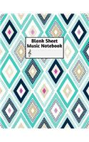 Blank Sheet Music Notebook