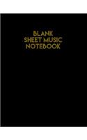 Blank Sheet Music Notebook