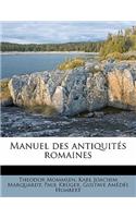 Manuel des antiquités romaines