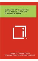Elements of Statistics with Application to Economic Data