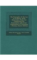 The Principles of the Law of Evidence
