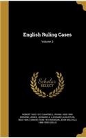 English Ruling Cases; Volume 3