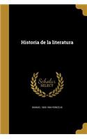 Historia de la literatura