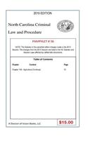 North Carolina Criminal Law and Procedure-Pamphlet 56