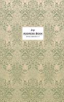 Large Address Book - Office/Desk 8.5 X 11: Hazelnut & Kale Green