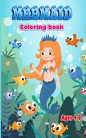 Mermaid coloring book ages 4-8: Mermaid coloring book for kids -40 unique design coloring book for kids-mermaid coloring book for girls large size 8.5x11