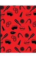 BDSM Icon Notebook: BDSM Adult Diary Notepad 100 lined pages