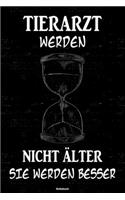 Tierärzte werden nicht älter sie werden besser Notizbuch: Tierarzt Journal DIN A5 liniert 120 Seiten Geschenk