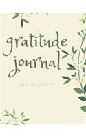 Gratitude Journal with Daily Quotes