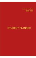 2019-2020 Academic Diary Week to View A5 Organiser Planner: Starts 1 August 2019 Until 31 July 2020. Student Planner Red And Gold Diary Cover Design. Organiser For School, College And University Students. (6 