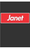 Janet: Janet Planner Calendar Notebook Journal, Personal Named Firstname Or Surname For Someone Called Janet For Christmas Or Birthdays This Makes The Perf