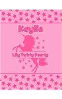 Kaylie Lily Twirly Pearly: Personalized Draw & Write Book with Her Unicorn Name - Word/Vocabulary List Included for Story Writing