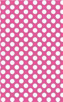 Polka Dots - Fuchsia 101 - Lined Notebook With Margins 5x8