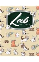Lab Notebook: Chemistry Laboratory Notebook, Lab Notebook Ruled, Lab Notebook Graph, Student Lab Notebook, Cute Veterinary Animals Cover(93 Lab Notebook)