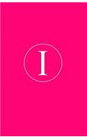 I: Personalized Monogrammed Journal (Notebook/Diary) Gift for Friend Office Teacher Hot Pink