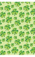 St. Patrick's Day Pattern - Green Luck 27: Blank Lined Notebook St. Patrick's Day Lovers