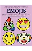 Livro para colorir para crianças de 2 anos (Emojis)